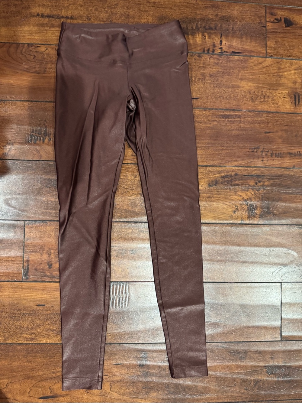 Koral Women's Brown Faux-Leather Leggings